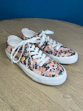 SwingDish Spikeless Flutter Canvas Golf Traveler Shoes Floral Women’s Size 9